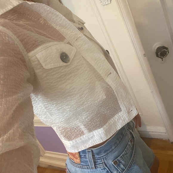 Maryam Nassir Zadeh White Jacket - Picture 3 of 4